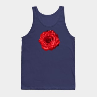 Rose Flower Abstract Nature Art Tank Top